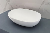 Раковина накладная ABBER Stein AS2636 белая матовая