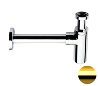 Сифон 1”1/4 Remer 958LDO, золото глянцевое 958LDO