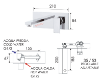 Смеситель для раковины Remer Q-Design QD15 QD15
