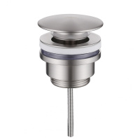 Донный клапан ABBER AF0012SP без перелива, фиксированный, сатин