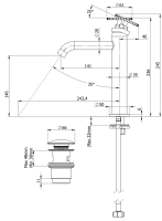 Смеситель для раковины Remer Chrono CH10ACC CH10ACC