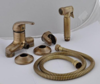 Гигиенический душ со смесителем Remer C332REZVO, латунь состаренная C332REZVO