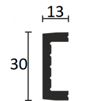 Декоративная рейка из дюрополимера ламинированная 626-66SH Decor-Dizayn