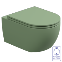 Чаша подвесного унитаза биколор GSG Ceramic Design Like LKWCSOBI000/031, White/Salvia Matt LKWCSOBI000/031