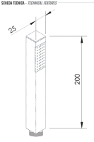 Ручной душ Remer 317SSXVX, сталь 317SSXVX