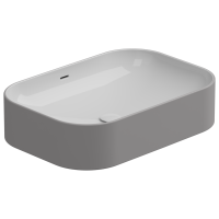 Раковина накладная биколор 60x42 см GSG Ceramic Design Easy EALAVTP60BI000/038, White/Fumo Matt EALAVTP60BI000/038