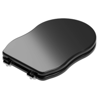 Крышка с сиденьем для подвесного унитаза с микролифтом GSG Ceramic Design Time TICOPRCCCR002, черный глянцевый TICOPRCCCR002