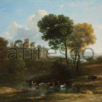 Картина: Клод Лоррен, Вилла в римской Кампанье