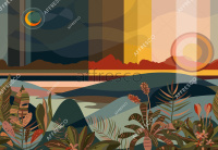 Огненный закат ,  арт. ID139423