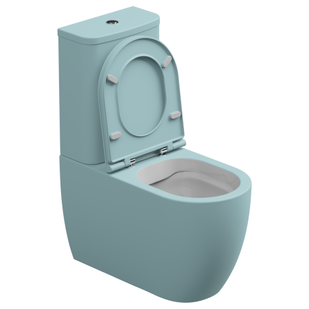 Чаша напольного унитаза биколор GSG Ceramic Design Like LKMBLBI000/037P, White/Ice Matt LKMBLBI000/037P
