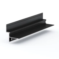 Профиль алюминиевый теневой Laconistiq Gips Regular Черный муар RAL 9005 53-31-300 3000×47,5×43