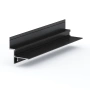 Профиль алюминиевый теневой Laconistiq Gips Regular Черный муар RAL 9005 53-31-300 3000×47,5×43