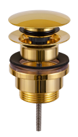 Донный клапан универсальный 1”1/4 Remer 905CCR114DO, золото глянцевое 905CCR114DO