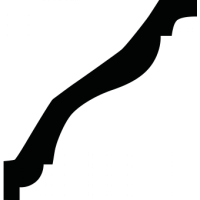 Карниз из полиуретана 1.50.133 Европласт - Плинтус потолочный