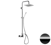Душевая система Remer Energy EY37X7SS9SSCFP, черный брашированный хром EY37X7SS9SSCFP