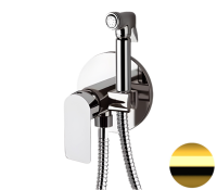 Гигиенический душ со смесителем Remer Infinity I65DO, золото глянцевое I65DO