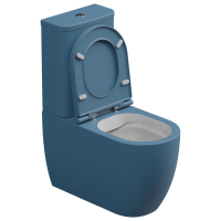 Чаша напольного унитаза биколор GSG Ceramic Design Like LKMBLBI000/027P, White/Denim Matt LKMBLBI000/027P