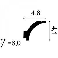 C260 Карниз Orac Decor из полиуретана - Плинтус потолочный
