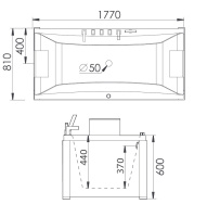 Акриловая ванна Gemy G9076 B