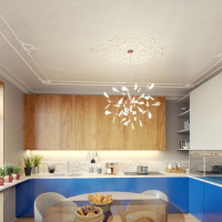 Розетка RODECOR 87001rc потолочная из полимерного гипса - Готовое решение Rodecor из элементов