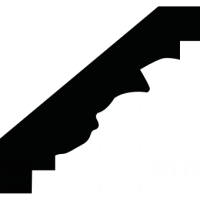 Карниз из полиуретана 1.50.195 Европласт - Плинтус потолочный с рисунком