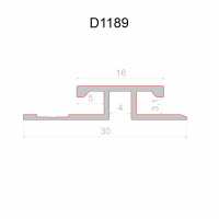 Декаро Профиль соединительный D1189 (30х3,1х3000мм) медь