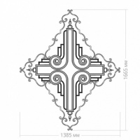 Розетка RODECOR 87507cn потолочная из полимерного гипса - Готовое решение Rodecor из элементов