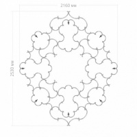 Розетка RODECOR 87102br потолочная из полимерного гипса - Готовое решение Rodecor из элементов