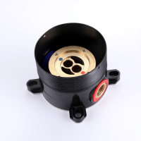 Смеситель ABBER Wasser Kreis AF8141B напольный для раковины, черный матовый