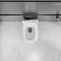 Унитаз ABBER Rechteck AC1217 подвесной белый, безободковый, смыв торнадо