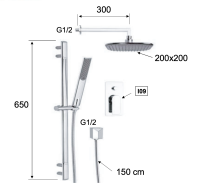 Душевая система Remer Infinity I09S01 i09S01