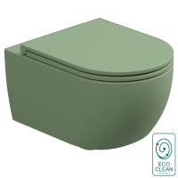 Чаша подвесного унитаза со смывом Eco Clean (торнадо) GSG Ceramic Design Like LKWCSOEC031, Salvia Matt LKWCSOEC031