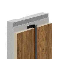 Декаро Профиль соединительный D1182 (22,8х8,5х3000мм) черный анодированный