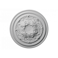 Розетка потолочная с рисунком  1.56.001 из полиуретана Европласт - Орнаментальная розетка