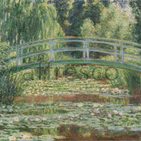 Картина: Клод Моне, Японский мостик (Мост над прудом с водяными лилиями)
