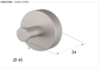 Крючок Remer INOX SSXI50, нержавеющая сталь SSXI50