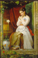 Картина: Manuel Ocaranza, The love of the Humming Bird