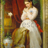 Картина: Manuel Ocaranza, The love of the Humming Bird