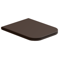 Крышка с сиденьем для подвесного унитаза с микролифтом GSG Ceramic Design Brio BRCOPRSLTICR035, Cacao Matt BRCOPRSLTICR035