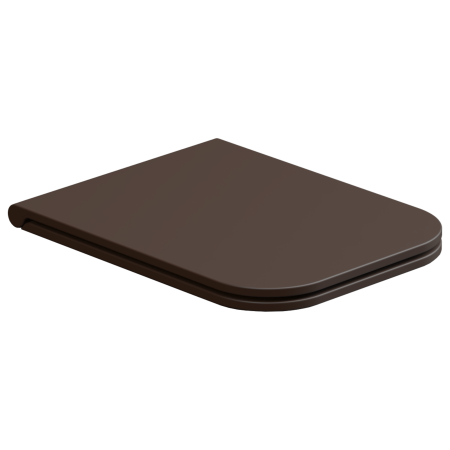 Крышка с сиденьем для подвесного унитаза с микролифтом GSG Ceramic Design Brio BRCOPRSLTICR035, Cacao Matt BRCOPRSLTICR035