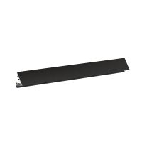 Микроплинтус Laconistiq Light (под подсветку) Черный анодированный 25х16х5х2450мм, 7 зажимов в комплекте