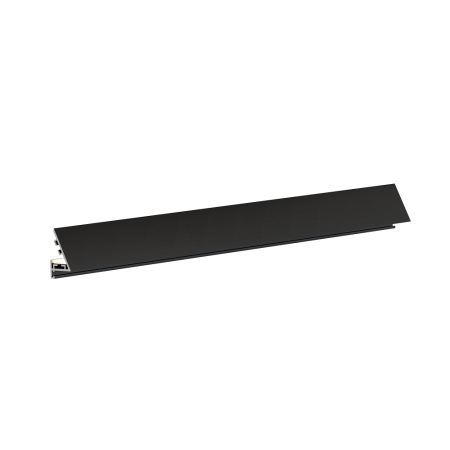 Микроплинтус Laconistiq Light (под подсветку) Черный анодированный 25х16х5х2450мм, 7 зажимов в комплекте