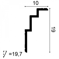 C392 Карниз Orac Decor из полиуретана - Плинтус потолочный