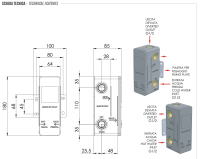 Скрытая часть на 3 выхода Remer RRBOX93 RRBOX93