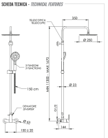 Душевая система Remer Energy EY37A8MPUFM25G EY37A8MPUFM25G