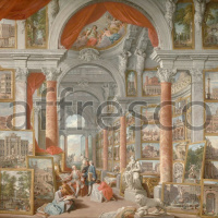 Картина: Джованни Паоло Панини, Картинная галерея с видами Рима