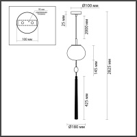 Подвес Odeon Light FIOLENT E14 1*40W 5432/1