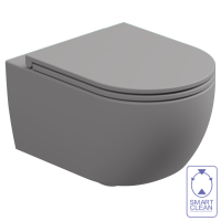 Чаша подвесного унитаза биколор GSG Ceramic Design Like LKWCSOBI000/038, Fumo Matt LKWCSOBI000/038
