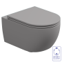 Чаша подвесного унитаза биколор GSG Ceramic Design Like LKWCSOBI000/038, Fumo Matt LKWCSOBI000/038