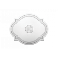 Розетка потолочная с рисунком  1.56.008 из полиуретана Европласт - Орнаментальная розетка